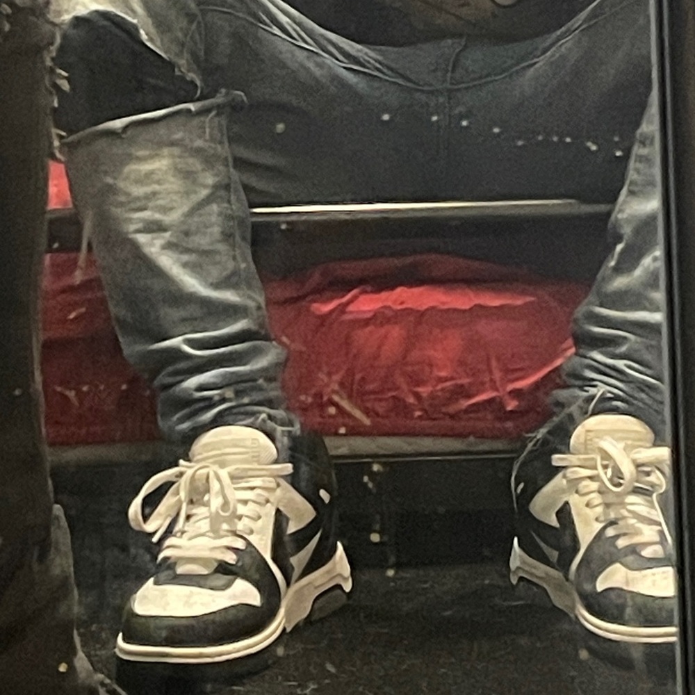 Off-White Black and White Men's Shoes